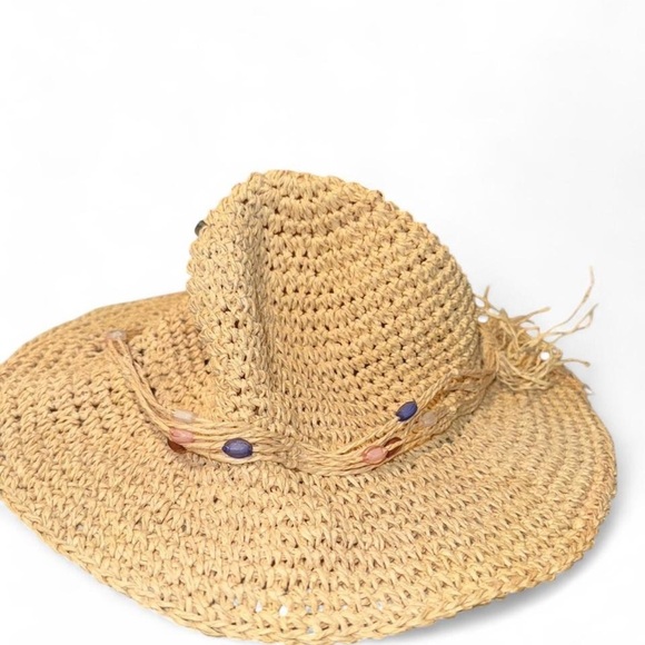 Stylish Tan Woven Hat - Picture 1 of 3